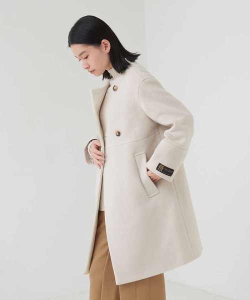 【MANTECO】ノーカラーコート POINT モデル：H162 B77 W60 H86