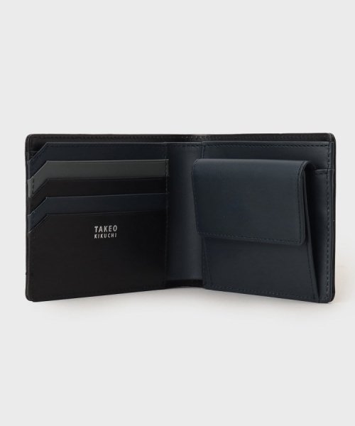 TAKEO KIKUCHI(タケオキクチ)/配色型押しレザー2つ折り財布/img04