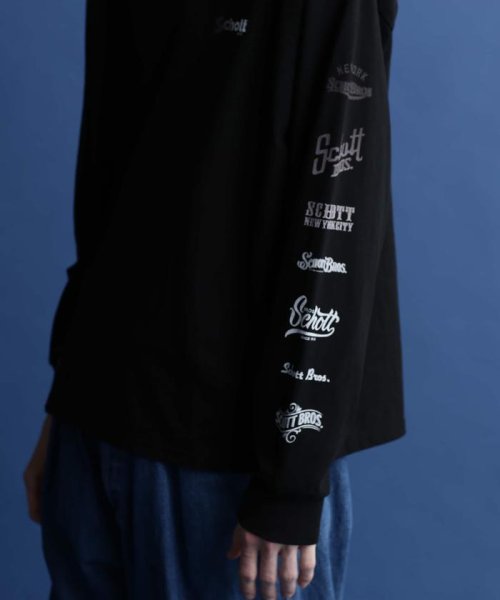 Schott(ショット)/L/S T－SHIRT "ARCHIVE LOGO"/"アーカイブ"ロゴ ロングスリーブTシャツ/img06