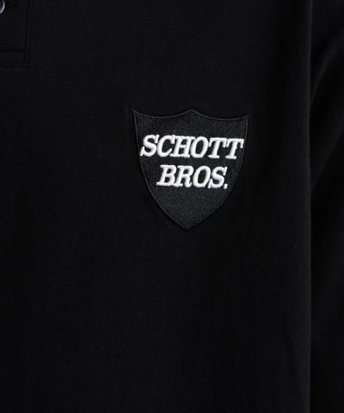 Schott(ショット)/S/S HENLEY NECK T－SHIRT "EMBROIDERED  PERFECTO" /ヘンリーネック  パーフェクト刺繍Tシャツ/img05