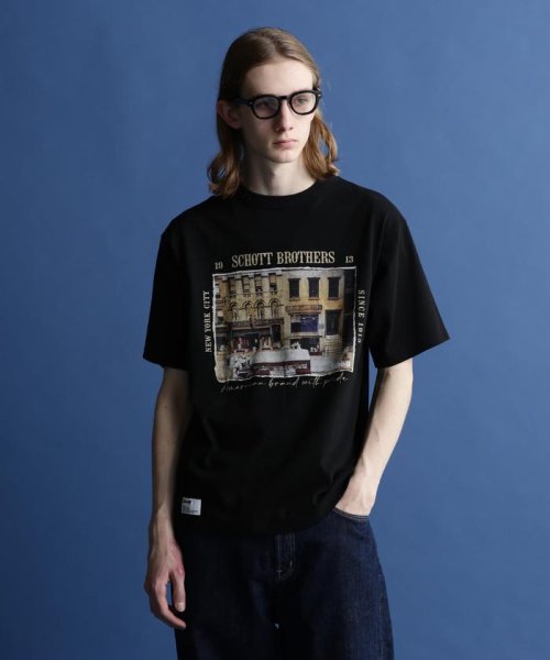 Schott(ショット)/S/S T－SHIRT "PHOTO"/半袖 Tシャツ "フォト/img01