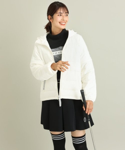 レディースゴルフウエア　2WAYフード付アウター LE SOLEIL ソルソレイユ