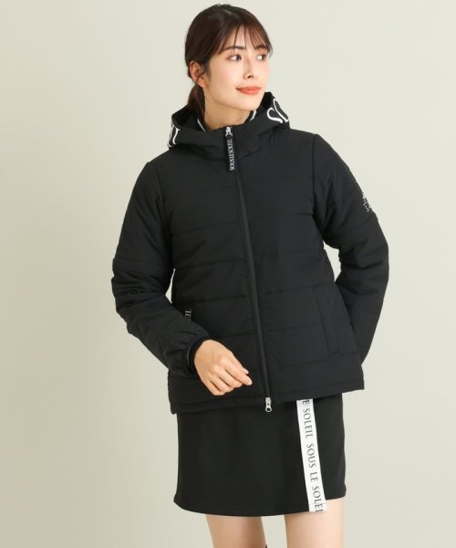 レディースゴルフウエア　2WAYフード付アウター LE SOLEIL ソルソレイユ