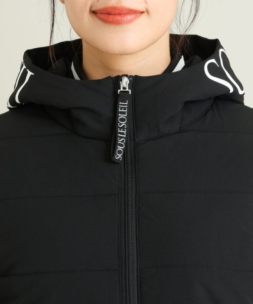 レディースゴルフウエア　2WAYフード付アウター LE SOLEIL ソルソレイユ