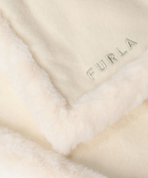 FURLA(フルラ)/WEB限定　ファー付き無地マフラー/img01