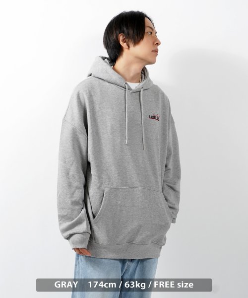 1111clothing(ワンフォークロージング)/オーバーサイズ パーカー メンズ ビッグパーカー レディース ビッグシルエット プルパーカー スウェット フーディ スウェットパーカー ワッペン 大きいサイズ/img09