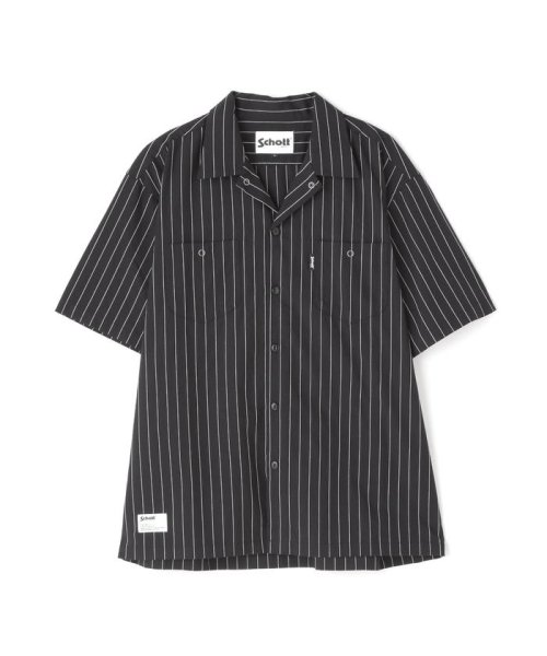 Schott(ショット)/STRIPE S/S WORK SHIRT/ストライプワークシャツ/img09