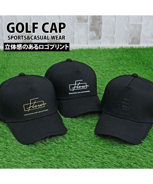 TopIsm(トップイズム)/ゴルフ キャップ メンズ ゴルフウェア 帽子 立体ロゴ ローキャップ ベースボールキャップ コットン/img08