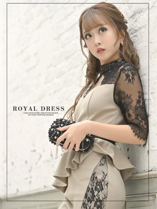 キャバドレス ミニ 体型カバー ペプラムドレス サイドスリット ヌーディー 七分袖 セクシー 大きいサイズ XL キャバ嬢 ホステス Ryuyu 人気・おすすめ｜使いやすい・旅行におすすめ 品質保証 全国発送 在庫限り