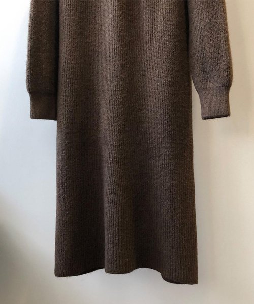 ARGO TOKYO(アルゴトウキョウ)/Half Zip Raglam Sleeve Knit Onepiece 29031 ハーフジップラグランスリーブニットワンピース　ニットワンピース　ハーフジッ/img24