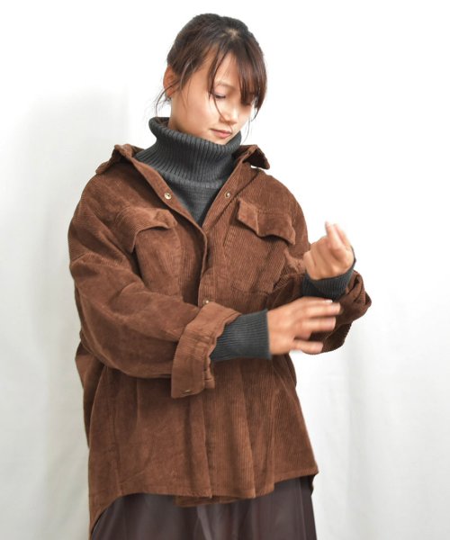 ARGO TOKYO(アルゴトウキョウ)/Cordury Shirt Jacket 23039 コーデユロイシャツジャケット　コーデユロイシャツ　ジャケット　ライトジャケット　ライトアウター　オーバージ/img10
