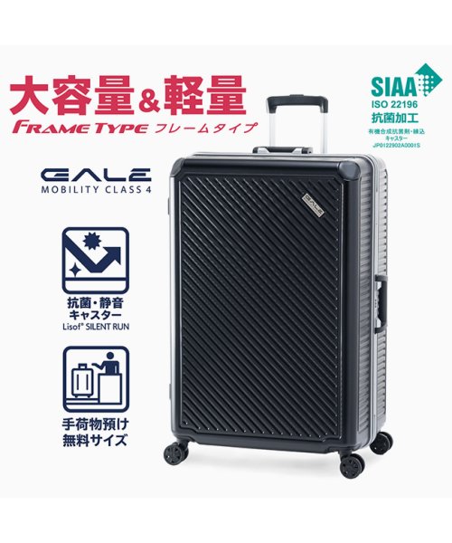 ASIA LUGGAGE(アジアラゲージ)/アジアラゲージ ガーレ スーツケース Lサイズ LLサイズ フレーム アルミフレーム 大型 大容量 静音 GALE ALI－5020－28 キャリーケース/img02