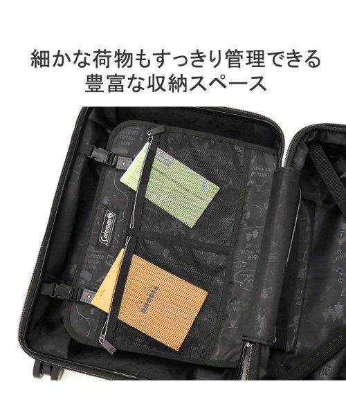 Coleman(Coleman)/【公認販売店】 コールマン スーツケース Coleman 18inch ALMITE 38L 46L 1泊 2泊 3泊 拡張 機内持ち込み Sサイズ 14－69/img05