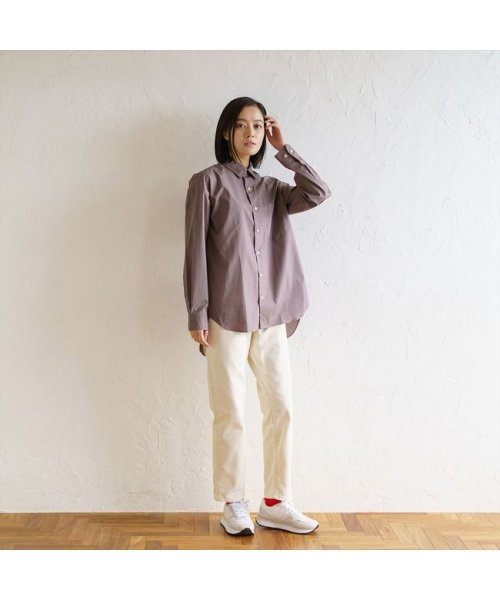 BRICK＆SONS(BRICK＆SONS)/リラックスバックプリーツシャツ＜アースブラウン＞/img08