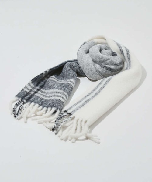 アルパカウール混 チェック柄 マフラー 幅26×長さ190 アルパカウール混 幅26×長さ190 J1696436738(12870円)