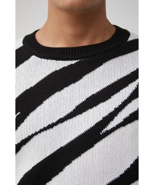 AZUL by moussy(アズールバイマウジー)/ZEBRA PATTERN JACQUARD KNIT/img16