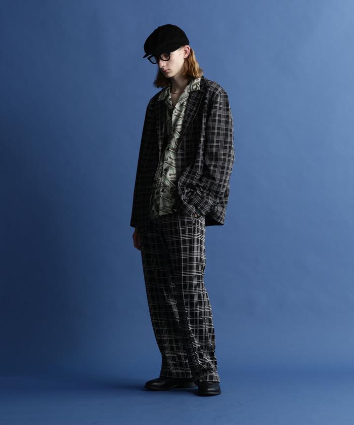 PATTERNED JERSEY 2BUTTON JACKET/パターンジャージ 2ボタンジャケット