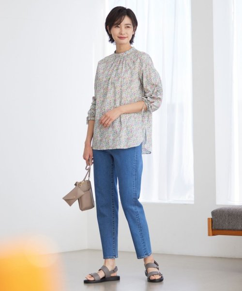 J.PRESS LADIES（LARGE SIZE）(J．プレス　レディス（大きいサイズ）)/【洗える】BASIC STRETCH DENIM ストレート パンツ/img04