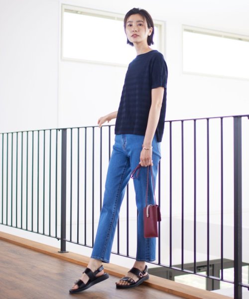 J.PRESS LADIES（LARGE SIZE）(J．プレス　レディス（大きいサイズ）)/【洗える】BASIC STRETCH DENIM ストレート パンツ/img05