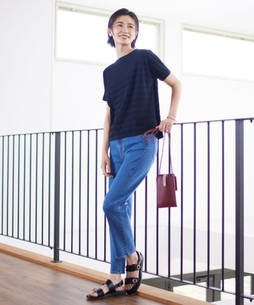 J.PRESS LADIES（LARGE SIZE）(J．プレス　レディス（大きいサイズ）)/【洗える】BASIC STRETCH DENIM ストレート パンツ/img06