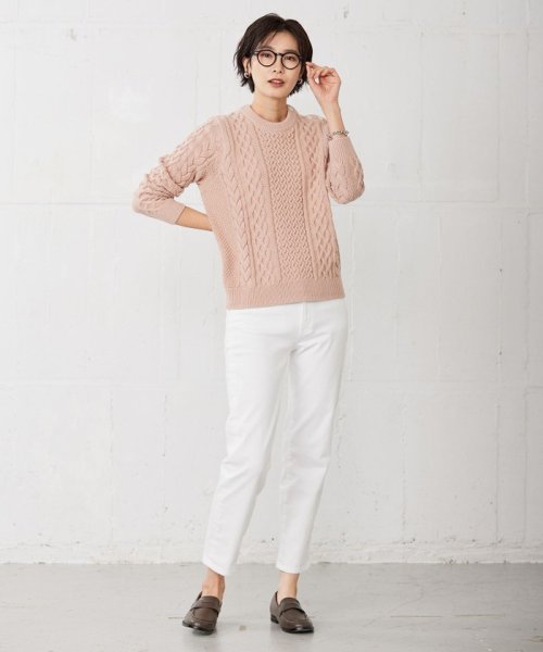 J.PRESS LADIES（LARGE SIZE）(J．プレス　レディス（大きいサイズ）)/【洗える】BASIC STRETCH DENIM ストレート パンツ/img10