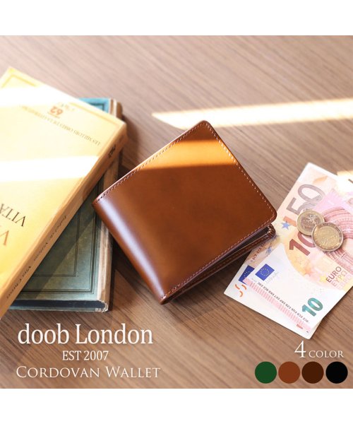 doob London(ドゥーブロンドン)/[doob London]コードバンレザー二つ折り財布/img01