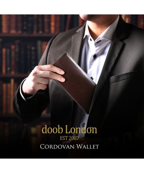doob London(ドゥーブロンドン)/[doob London]コードバンレザー長財布二つ折り/img01