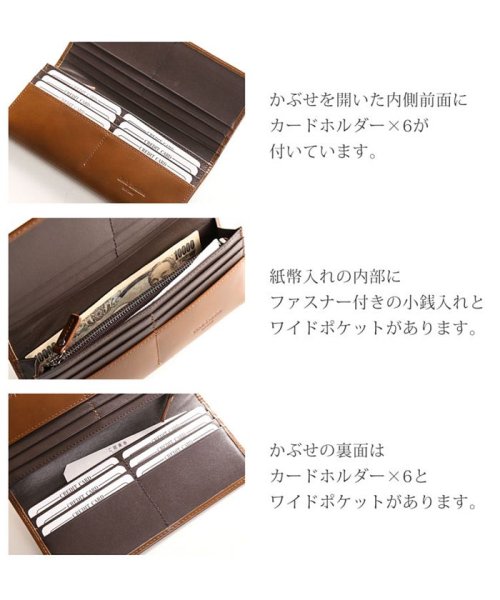 [doob London]コードバンレザー長財布二つ折り 馬革