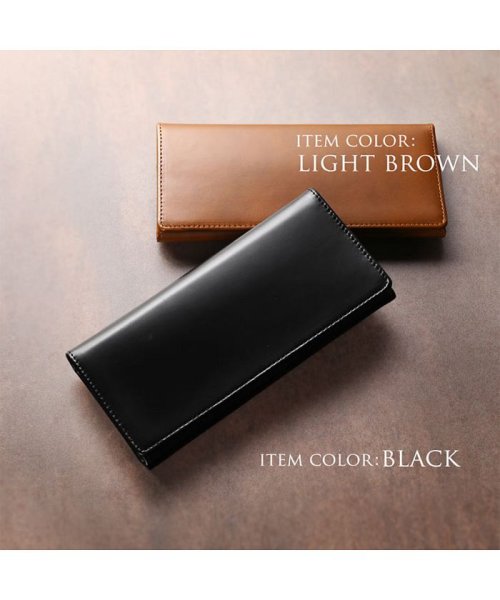 [doob London]コードバンレザー長財布二つ折り 馬革