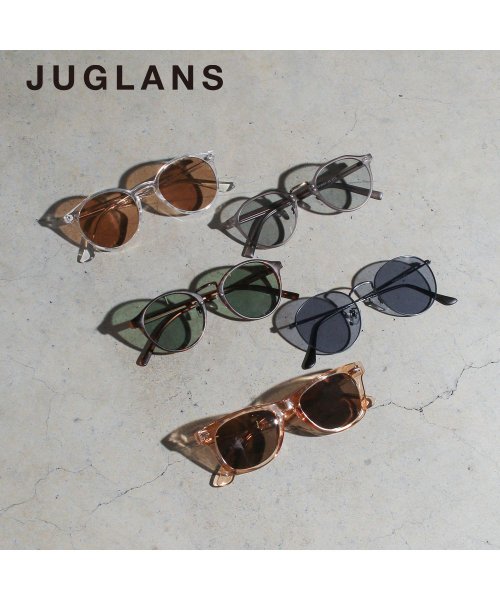 JUGLANS(ユグランス)/【JUGLANS / ユグランス】ボストン型サングラス / 伊達メガネ UVカット ケース付き 軽量 トレンド/img01