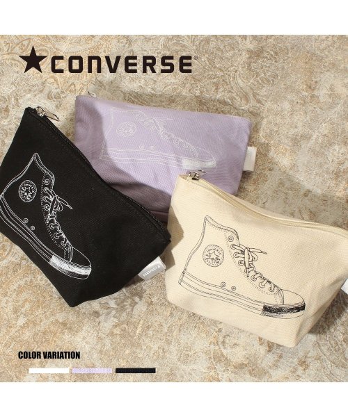CONVERSE(コンバース)/CANVAS SNEAKERS PRINT POUCH/img01