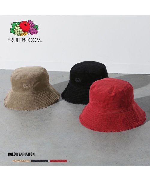 FRUIT OF THE LOOM(フルーツオブザルーム)/Corduroy Fringe Bucket HAT/img01