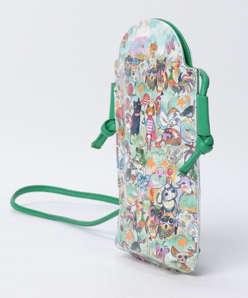 tsumori chisato CARRY(ツモリチサトキャリー)/森のどうぶつたち ポーチ スマホポシェット ショルダーケース/img01