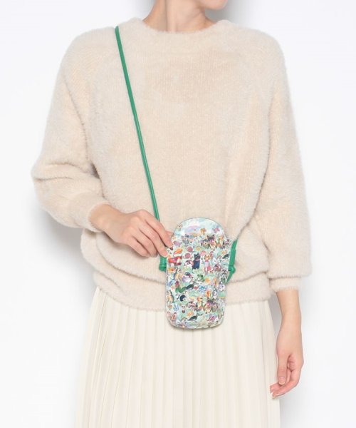 森のどうぶつたち ポーチ スマホポシェット ショルダーケース 