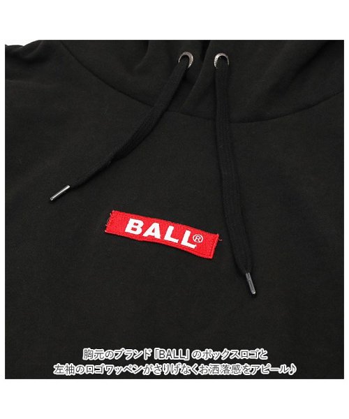 BACKYARD FAMILY(バックヤードファミリー)/BALL OE裏毛 BOXロゴワッペン付き パーカー/img07