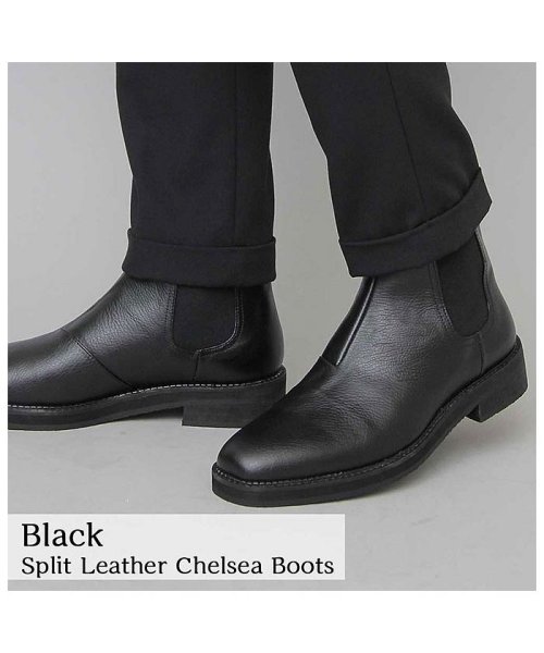 BACKYARD FAMILY(バックヤードファミリー)/glabella Split Leather Chelsea Boots/img03