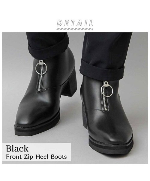 BACKYARD FAMILY(バックヤードファミリー)/glabella Front Zip Heel Boots/img02