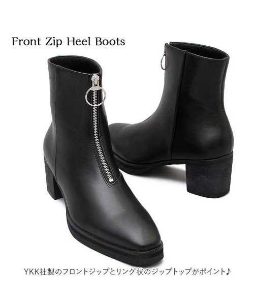 BACKYARD FAMILY(バックヤードファミリー)/glabella Front Zip Heel Boots/img03