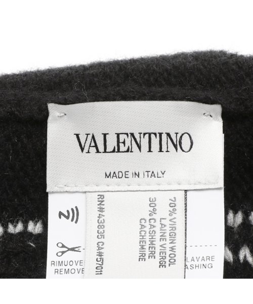 Valentino Garavani(ヴァレンティノ ガラヴァーニ)/ヴァレンティノ ニット帽 帽子 ロゴ ブラック メンズ VALENTINO GARAVANI WY0HB00AFTA 0NA/img03