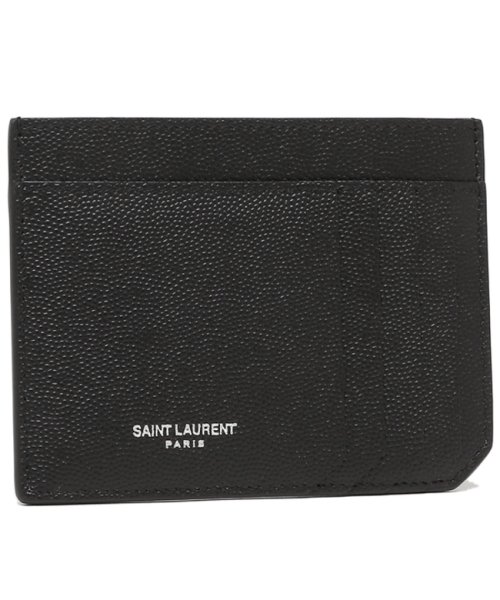 SAINT LAURENT(サンローランパリ)/サンローランパリ カードケース パスケース IDカードケース ブラック メンズ SAINT LAURENT PARIS 607914 BTY0N 1000/img01
