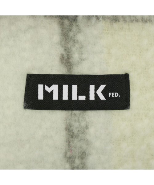 MILK FED(ミルクフェド)/ミルクフェド マフラー MILKFED. BAR LOGO SHAGGY PLAID STOLE ストール シャギー 大判 フリンジ 103223054007/img04