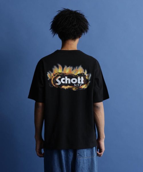 Schott(ショット)/S/S T－SHIRT "FIRE OVAL"/"ファイアーオーバル"Tシャツ/img04