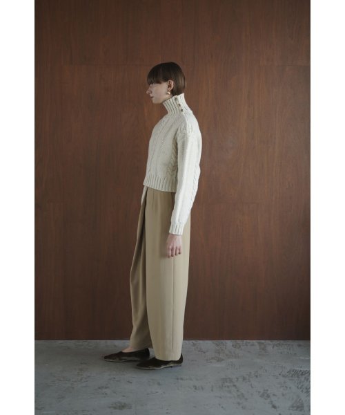 CLANE(クラネ)/CROSS TUCK WIDE PANTS/img08