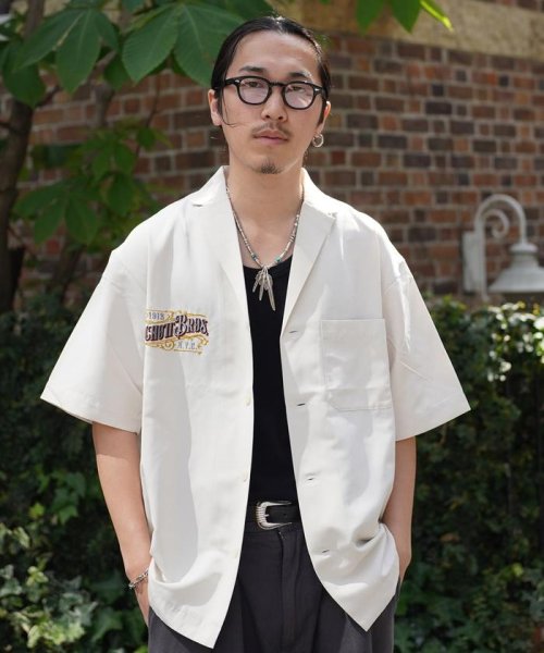 Schott(ショット)/EMB. TC SHIRT BARBER/刺繍シャツ "バーバーロゴ/img14