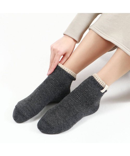 FALKE(ファルケ)/ファルケ 靴下 FALKE COSY PLUSH SHORT SOCKS ショートソックス ルームソックス 厚手 暖かい 保温 防寒 ウール 46380/img01