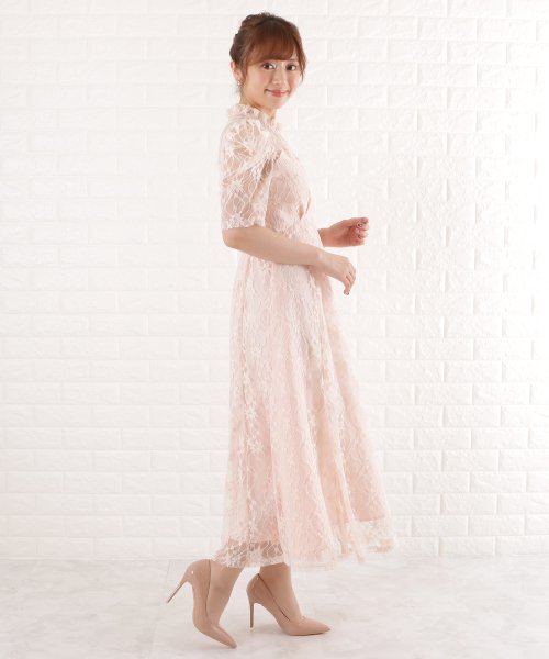 Lace Ladies(レースレディース)/パワーショルダー総レースワンピースドレス/img11