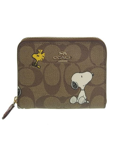 COACH(コーチ)/Coach × PEANUTS コーチ スヌーピー ピーナッツ コラボ 二つ折り財布/img01