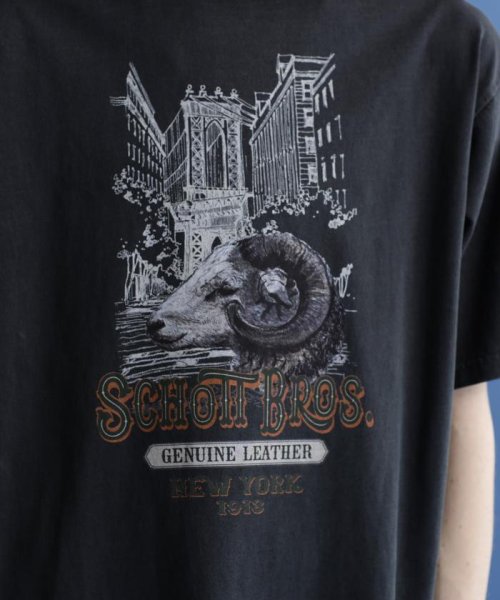 Schott(ショット)/S/S T－SHIRT "SHEEP IN NEW YORK/img05