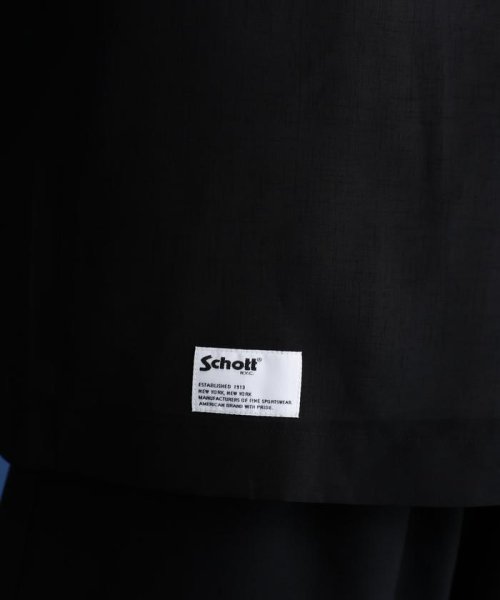 Schott(ショット)/SLUB CHIFFON L/S SHIRT/スラブシフォン シャツ/img07