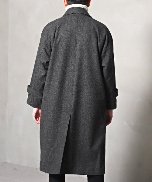 ウール混オーバーサイズステンカラーコート/ステンカラーコート メンズ オーバーサイズ ウール混 人気・おすすめ｜使いやすい・旅行におすすめ 品質保証 全国発送 在庫限り